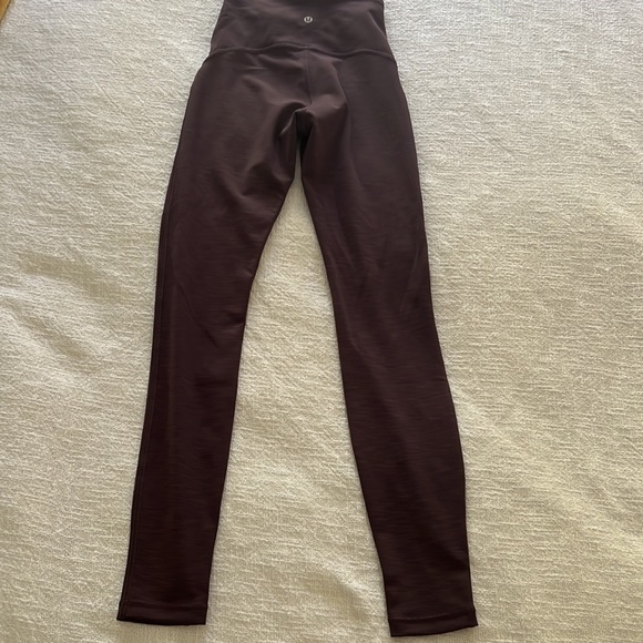 Lululemon Power Within Super High-Rise 28" in Heathered Black Currant - Size 4 - Picture 12 of 15